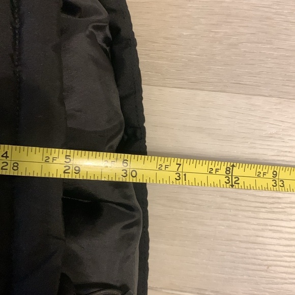 forever 21 mens medium coat jacket black puffer ski flags hooded Logo Full Zip S - Picture 10 of 12